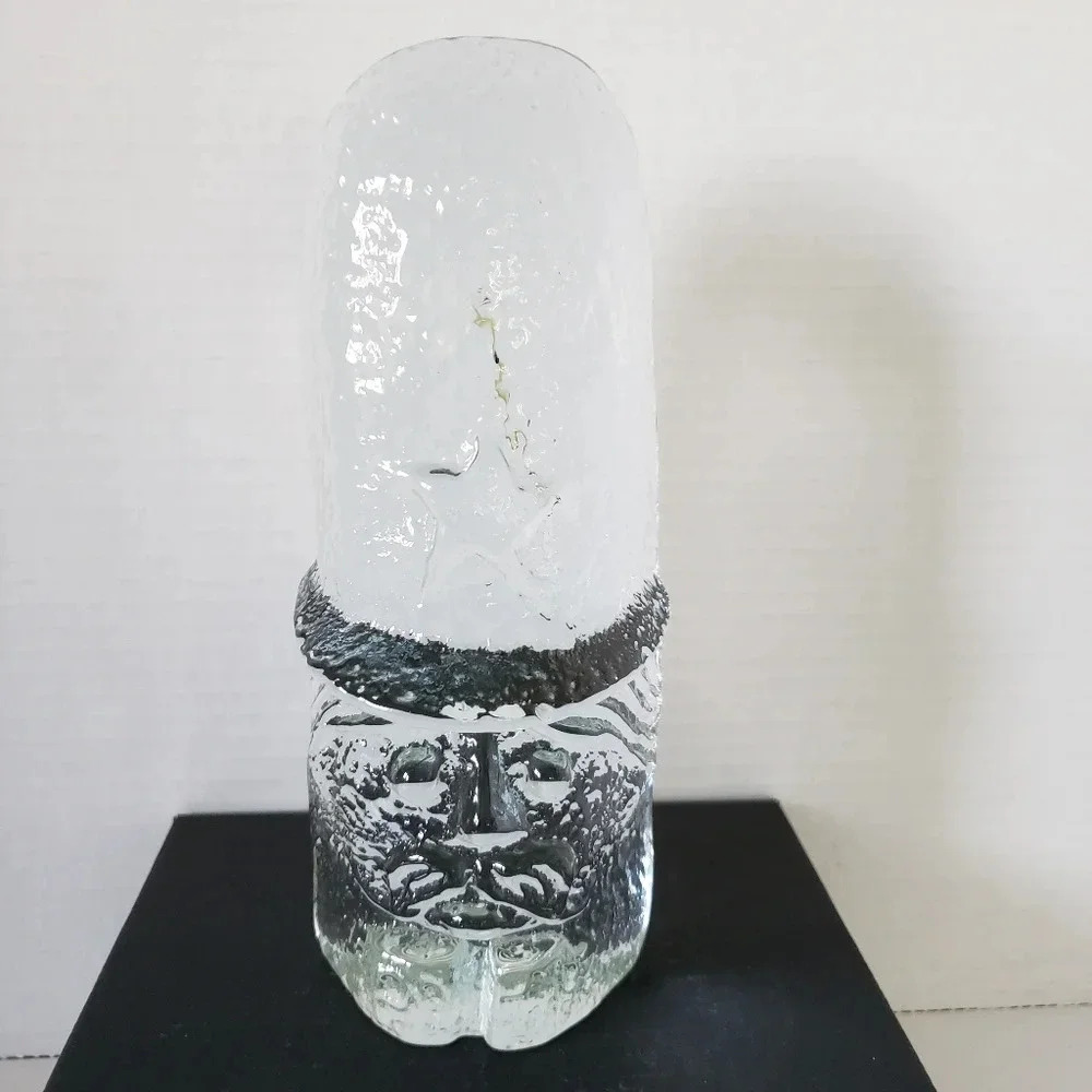 Vintage Blenko British Policeman Bobby Art  Glass Bookend.